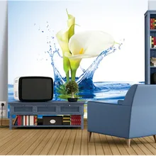 QINGCHUN Пользовательские печати 3D ткань и текстильные обои для стен моющиеся фрески матовый шелк для постельных принадлежностей гостиной отсутствие цветка