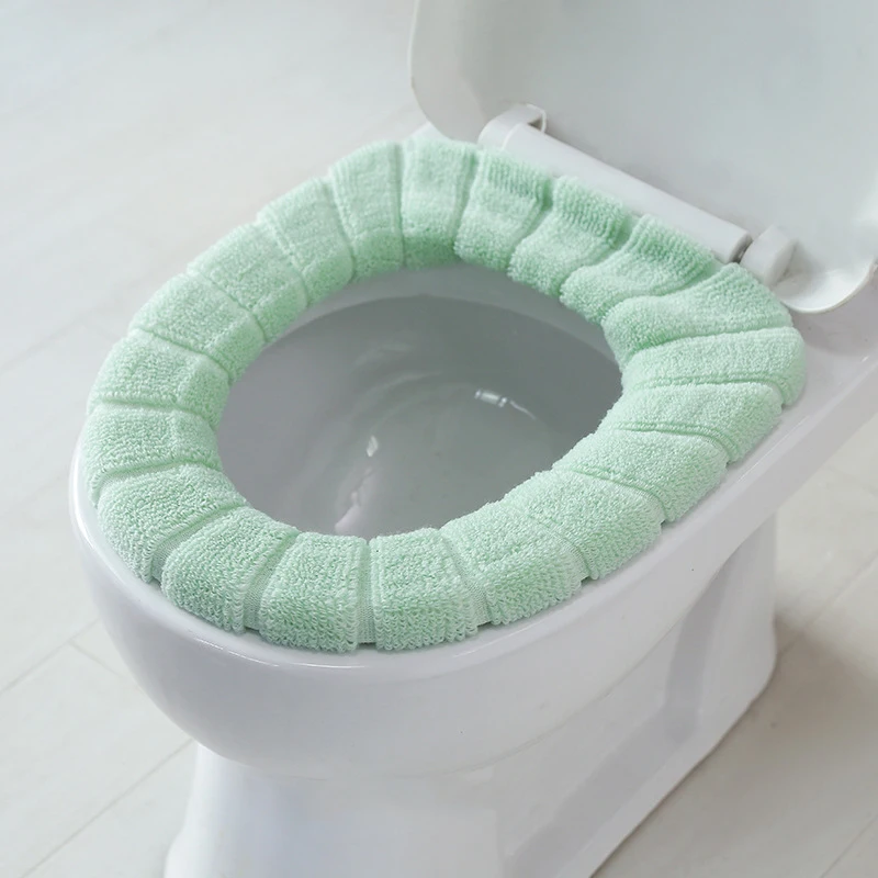 

1 Pcs Toilet Seat Cover Soft Comfortable Washable Pumpkin Pattern Winter Warm Closestool Mat Commode Seat Lid Pad Bathroom Decor