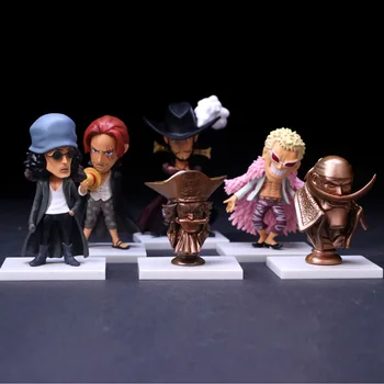 

Anime One Piece Shanks Roger Donquixote Doflamingo Edward Newgate Dracule Mihawk PVC Action Figure Collection Model Toys Doll
