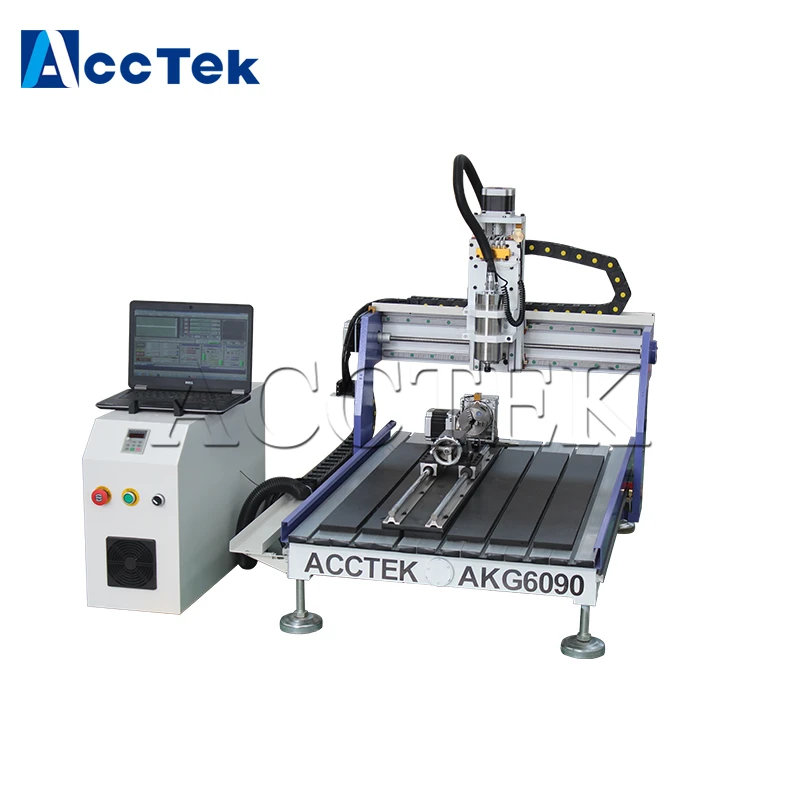 

Factory price AKG6090 3d carving machine 4 axis mini router machine AccTek