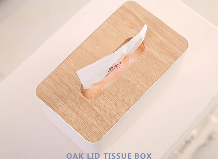 ONEUP 4 вида стилей Съемный Деревянный пластик Tissue Box полотенца Салфетка Держатель салфеток устройство подачи бумаги офис Организатор Коробка для хранения