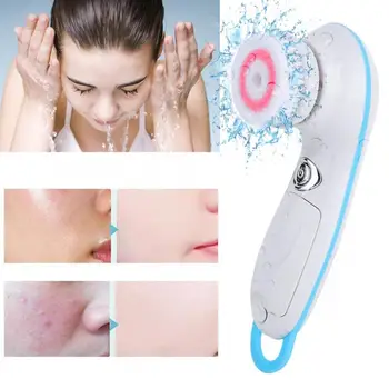 

2 in 1 Electric Face Cleansing Instrument Pore Cleaner Spin Brush Skin Care Tool Massage Relaxation v
