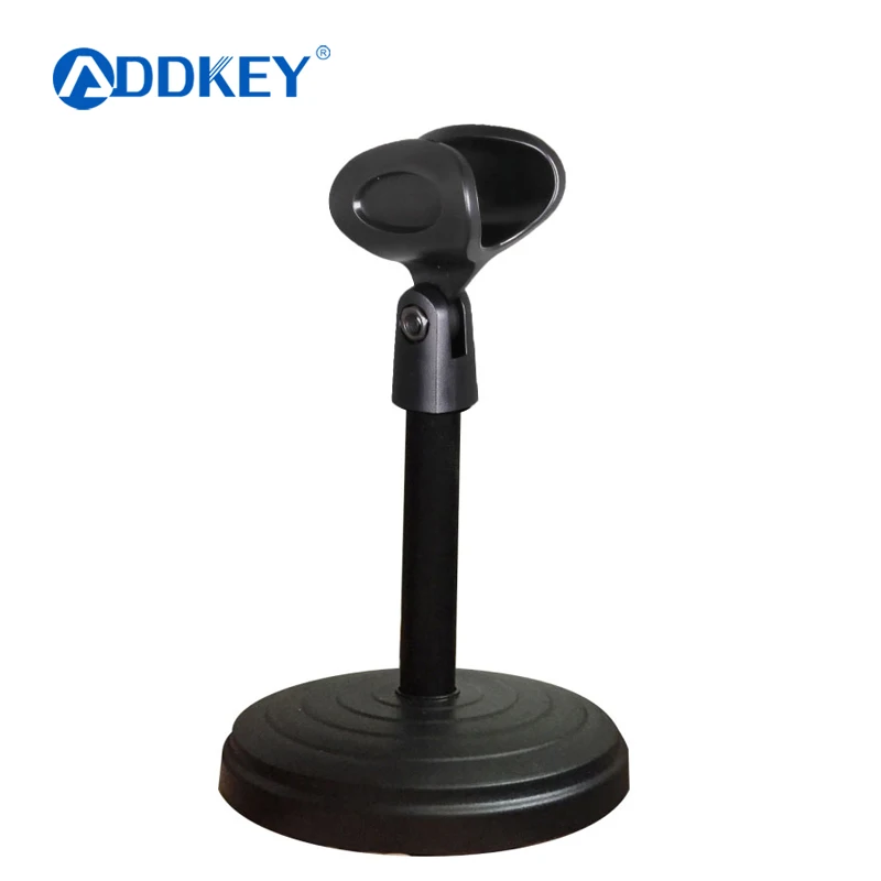 

Universal Plastic & Metal Microphone Clips Holder Flexible Rubberized Stand Bracket For Wired/Wireless Microphone Black