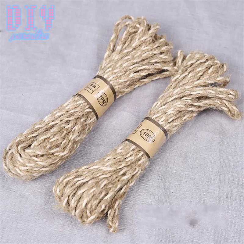 Buy 50M Natural Burlap Hessian Jute Twine Cord Hemp