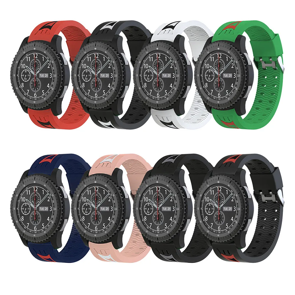 2019 Ремешки для наручных часов с национальным смайликом ремешок Samsung Gear S3 модные