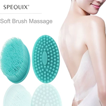 

SPEQUIX 1 PC Soft Silicone Body Brush Massage Baby And Woman Back Shower Massager Washing Comb Shower Body Masage Wash Brush