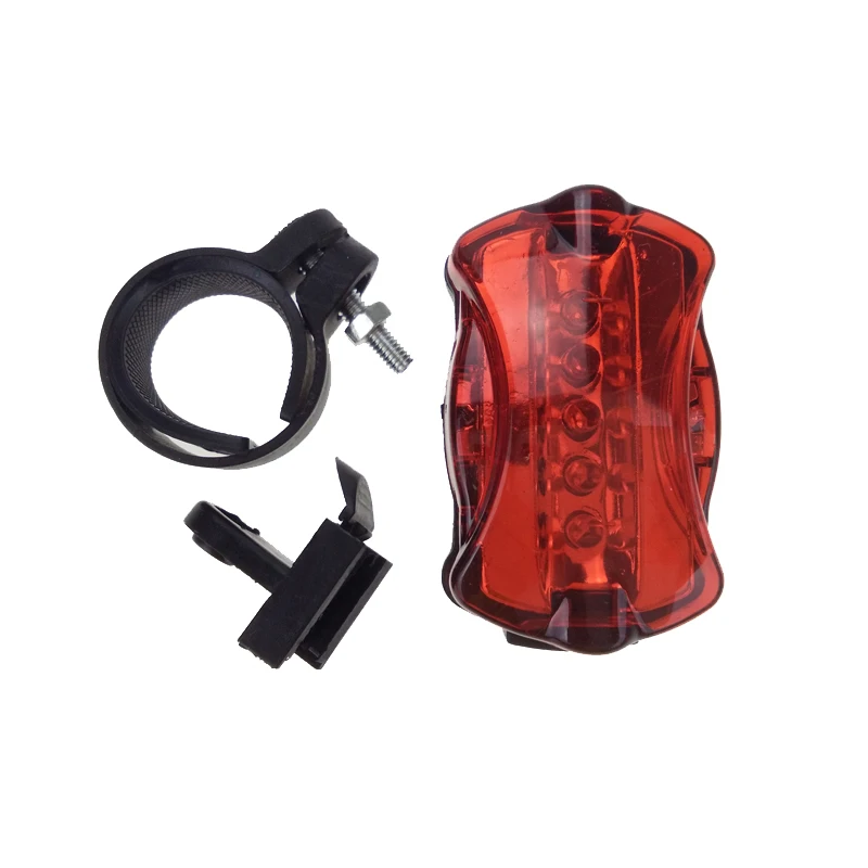Bicycle LED Tail Light Safety Warning Light 6 LED flashing modes Red