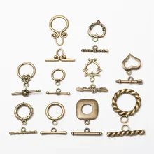 10 компл. Античная бронза цвет сплав металла переключить OT застежки фурнитура для колье конец застежки соединительные крючки для DIY ювелирных изделий