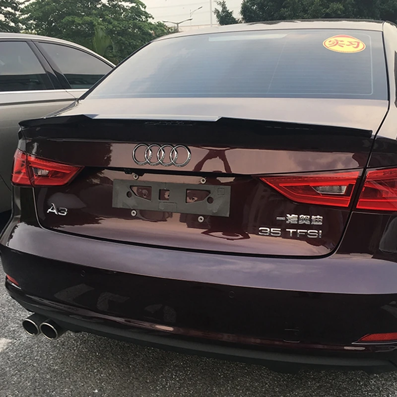 Для Audi A3 спойлер S3 v модель ABS Материал заднее крыло автомобиля праймер цвет