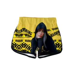 Новый альбом Billie Eilish 2019, когда мы все засыпаем, куда нам идти? 3D женские шорты Harajuku girl Лидер продаж сексуальные шорты
