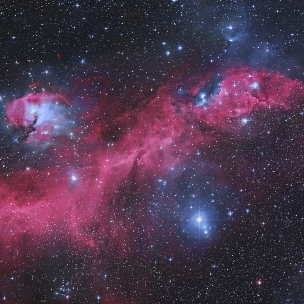 IC 2177  the Seagull Nebula Poster Print (36 x 21)