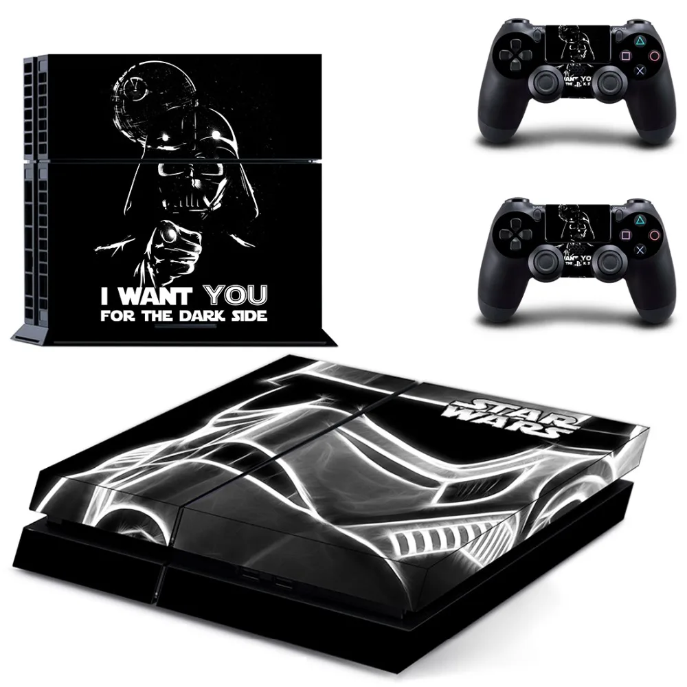 Пленка Звездные войны PS4 наклейка на кожу Виниловая для Sony Playstation 4 консоль и 2