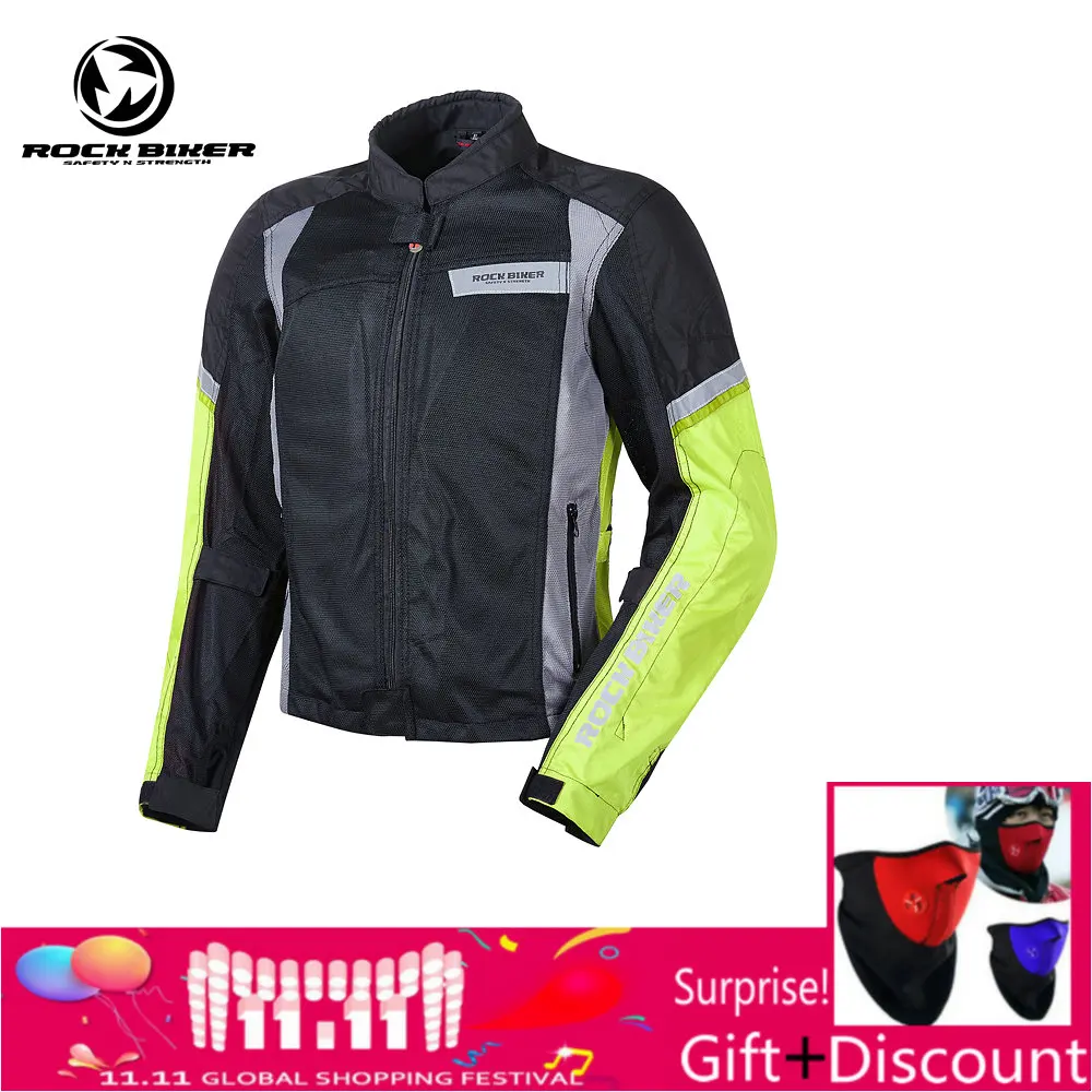 

ROCK BIKER Breathable Motorcycle Jacket Motorcycle Protective Riding jacket with women&men Motorcycle Waterproof Jackets Suit
