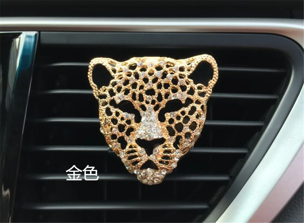 Модный автомобильный освежитель воздуха Leopard Head освежитель воздуха в автомобиль клип Мода личность автомобиль Ароматерапия Запах авто аксессуары