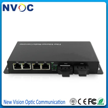 

4 1000M Fiber Ports+2 Gigabit Dual Fiber Ports,20KM,Ethernet Fiber Optic Switch,Euro Charger,External,Unmanaged Fiber Switch