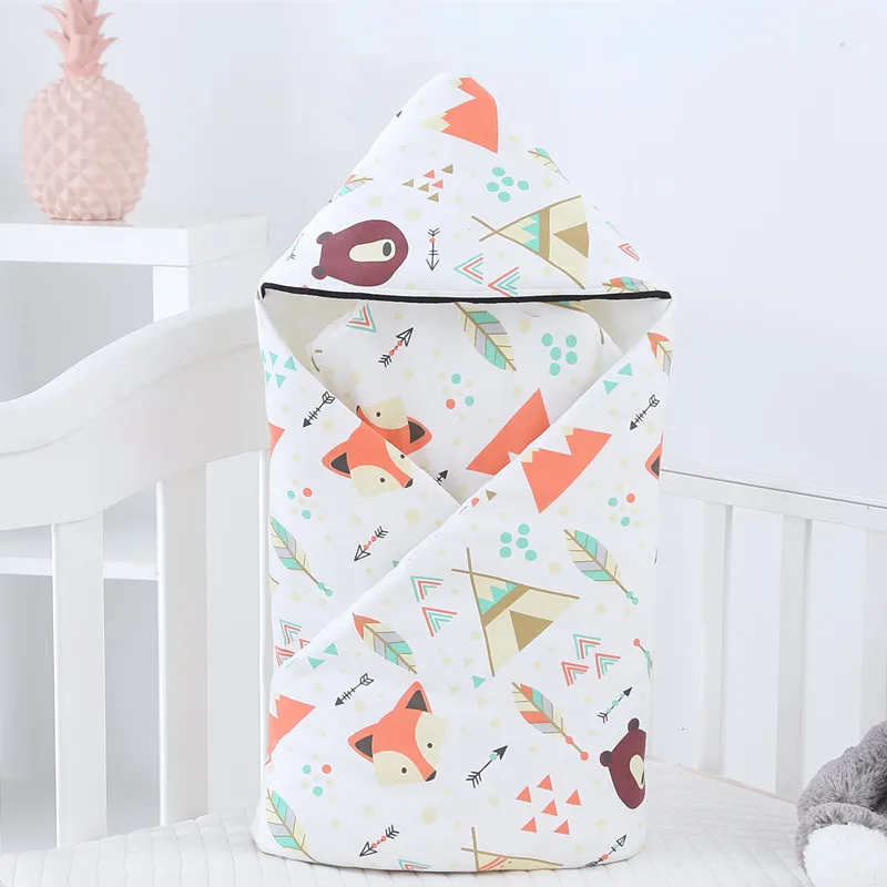 

0-6month whiter Baby blanket wrap baby swaddle bebe envelope sleeping bag for newborns baby bedding blanket