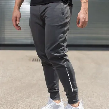 

New Men Gyms Fitness Sweatpants Male Drawers Cotton Trousers Man Jogger Workout Pencil Pant Men Casual Fashion Slim Brand Pants