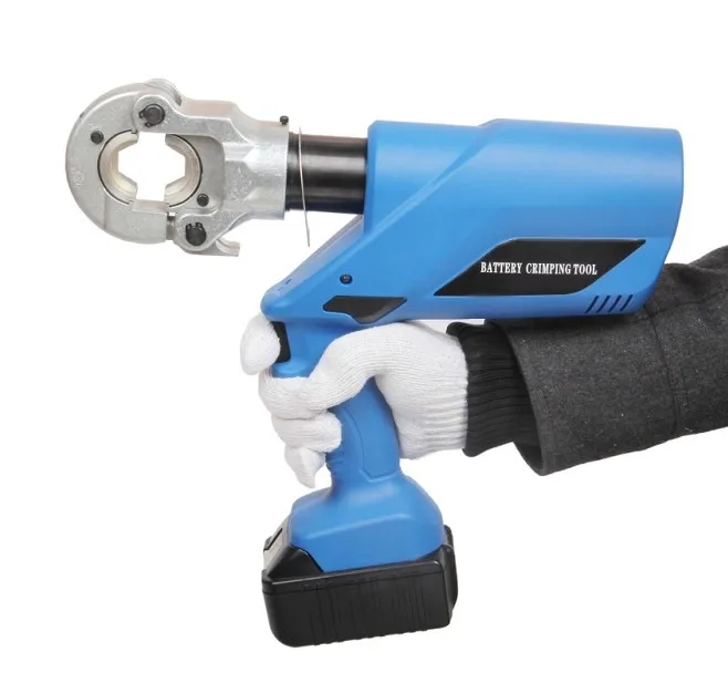 HL-300 Battery Electric Hydraulic Crimping Tools Head rotates 360 crimper with A white LED light