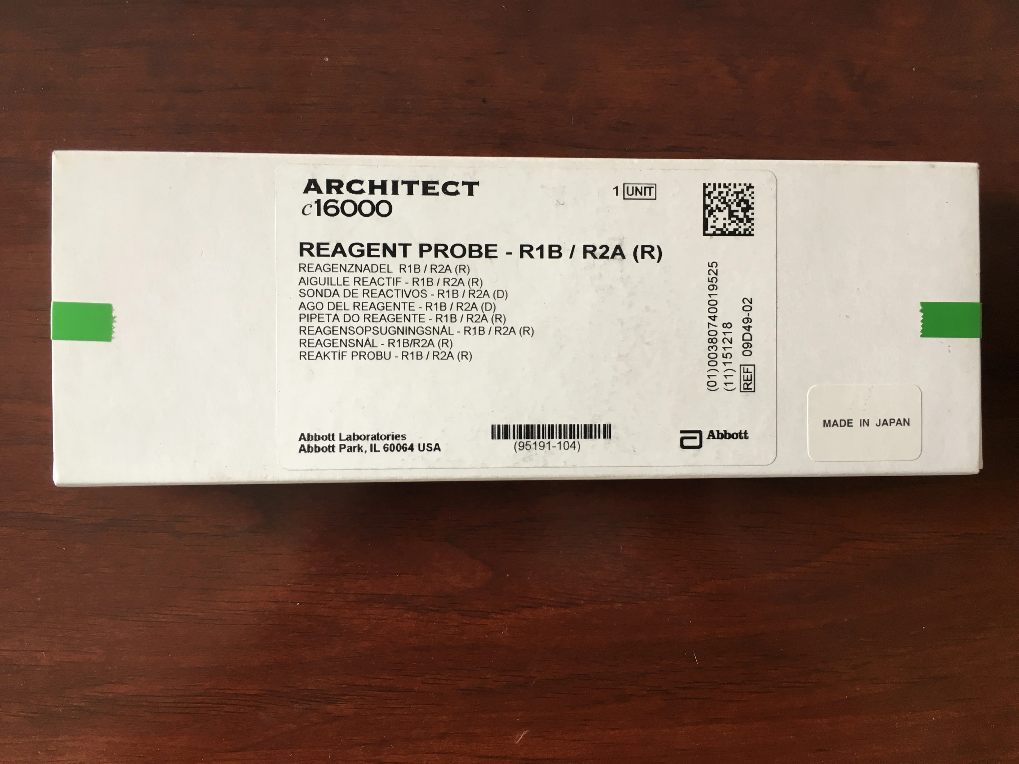 

Abbott Reagent Needle C16 R1B R2A.new