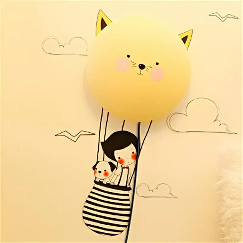 

Creative DIY Cartoon 3D Departure Style Wall Sticker Wall Lamp Night Light Lamp for Bedroom /Living Room