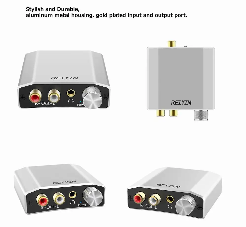 Оптический для RCA 3,5 мм 192 кГц 24bit аудио DAC конвертер Используется для воспроизведения источника HD tv DVD Xbox PS4 игровые консоли