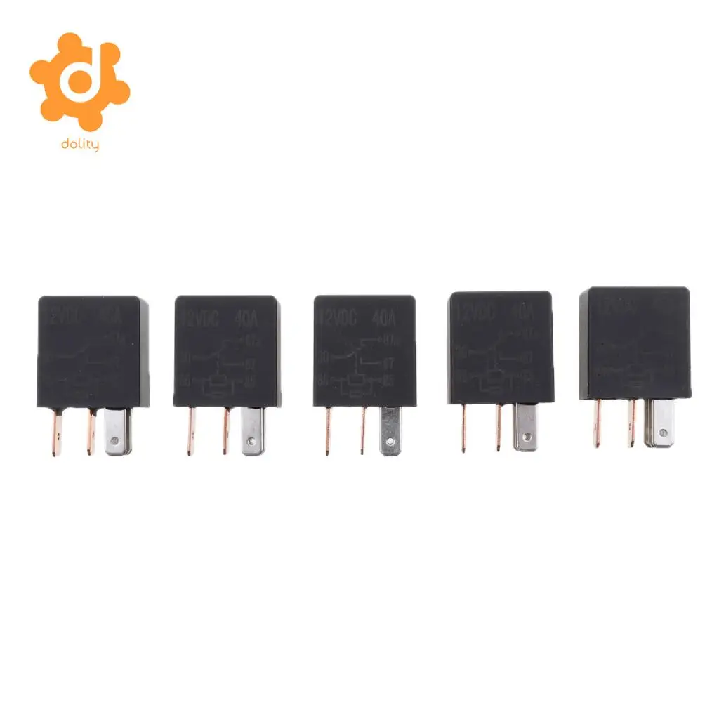 5 Pieces 12V Micro 30A 5-Pin Automotive Changeover Relay Car Bike Boat