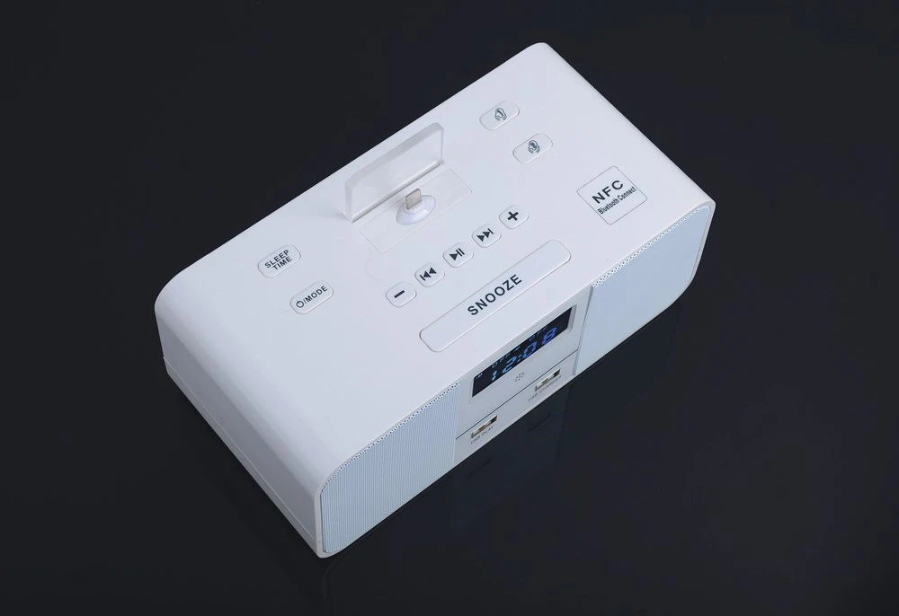 6 Вт стерео бас беспроводной Bluetooth динамик поддержка будильника NFC FM радио