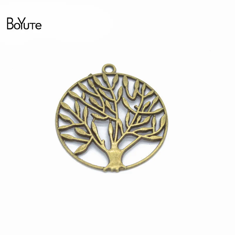 BoYuTe (20 PiecesLot) Metal Alloy 37MM Tree of Life Pendant Diy Hand Made Jewelry Accessories (3)
