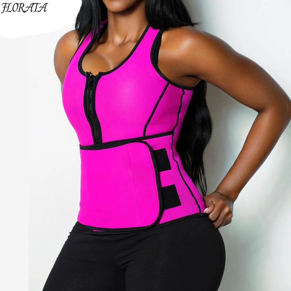 Neoprene Sauna Waist Trainer Vest Hot Shaper Summer Workout Shapewear Slimming Adjustable Sweat Belt Fajas Body