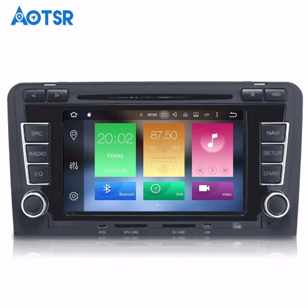 Best 2 din Android 8.1 Car DVD CD player GPS Navigation For Audi A3 S3 2003-2012 Autoradio Stereo Radio Multimedia Headunit Satnav 3