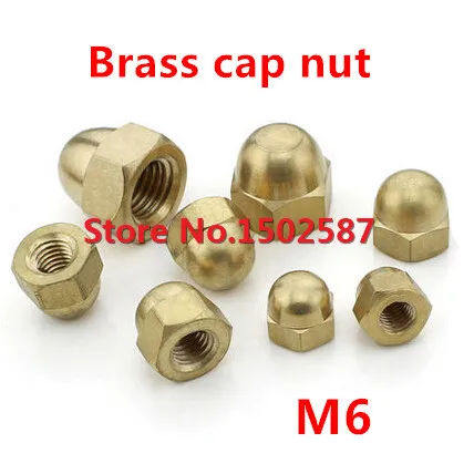 

20pcs/lot M6 Brass Cap Nuts DIN1587 Copper Acorn Nuts Metric Fastener