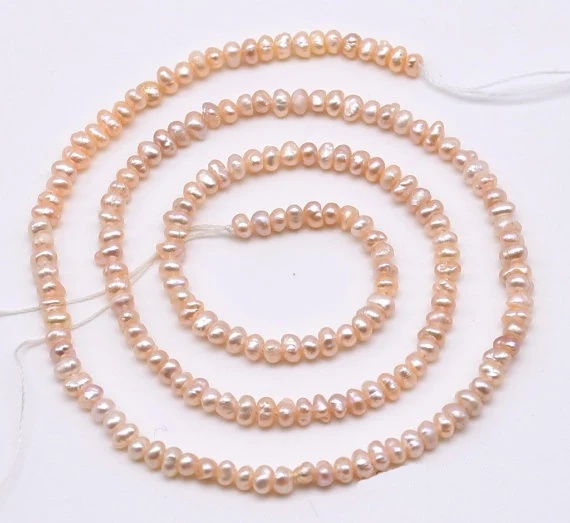 

Natural Loose Pearl Jewellery,2.5-3mm Tiny Pearls,Pink White Color Small Size Real Freshwater Pearl Loose Beads,One Full Strand