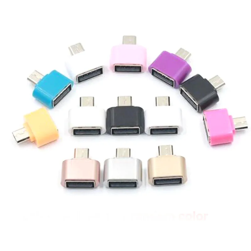 Партия 10 шт. пластиковые или алюминиевые оболочки OTG USB 2 0 Женский к Mini Micro 5 Pin типа