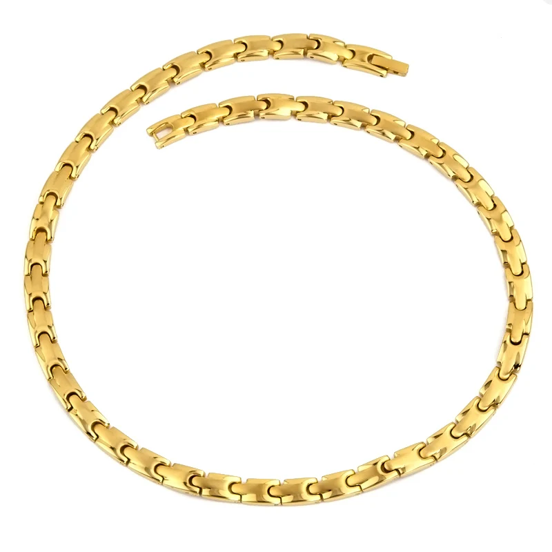 Stainless Steel Necklace Power Health Bio Therapy