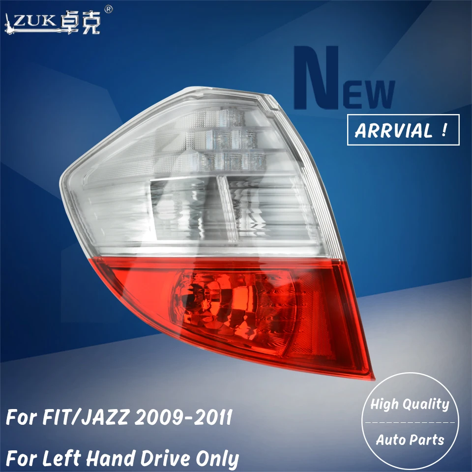 

ZUK Tail Light Tail Lamp Rear Stop Light For HONDA FIT JAZZ 2009 2010 2011 GE6 GE8 Rear Brake Lamp For Left Hand Drive Cars Only