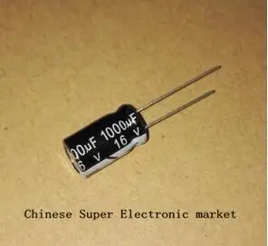 

100PCS 16V 1000UF 8*16 8X16MM 1000UF DIP Aluminum electrolytic capacitors