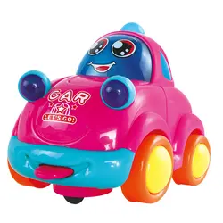 Горячая Распродажа мультфильм детский автомобиль цвет ful светодиодный мигающий Музыка инерционный электрический автомобиль грузовик