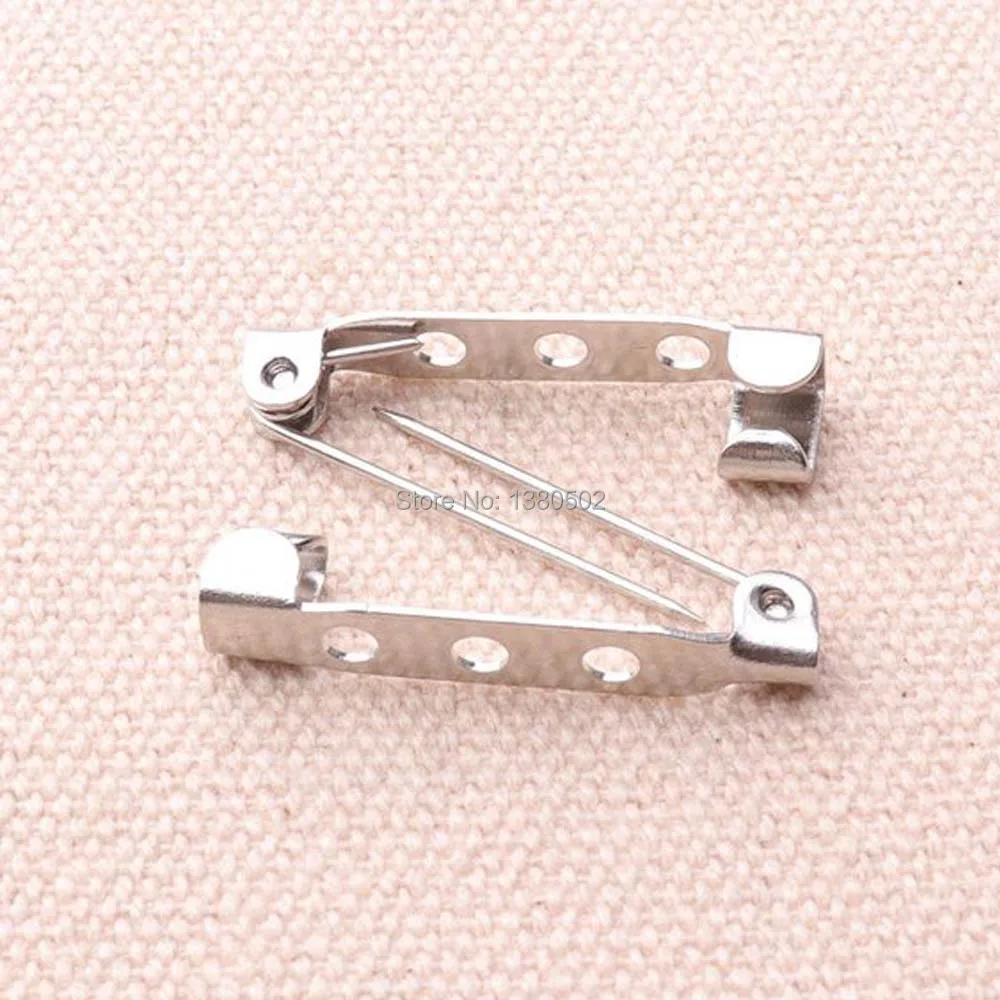 30pcs /lot silver Color 25*7mm Metal Brooch Pins Safety for label Garment accessories | Дом и сад