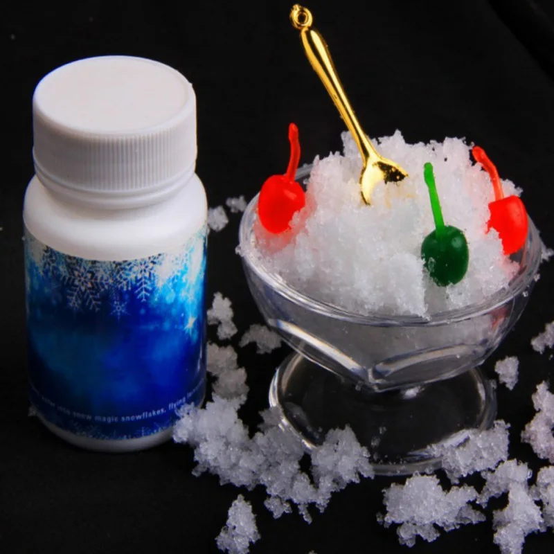 Frozen Party Snow Flake Absorbant Fake Magic Instant Snow Fluffy Winter Christmas Wedding White Snowflake Navidad Decoration