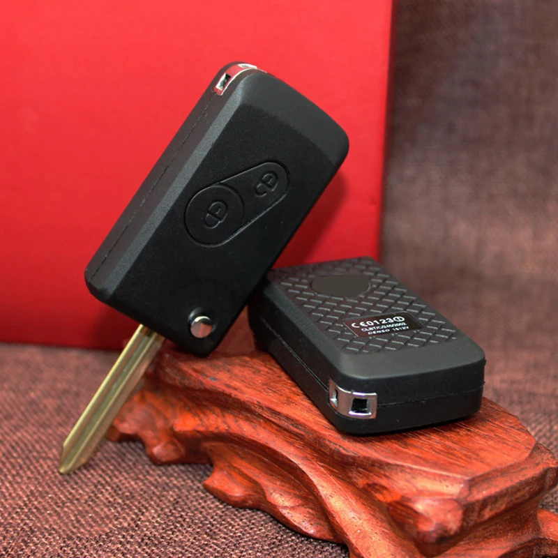 Ремонт под ключ чехол для выкидного ключа Citroen 2 кнопки SX9 смарт ключ|shell key|shell