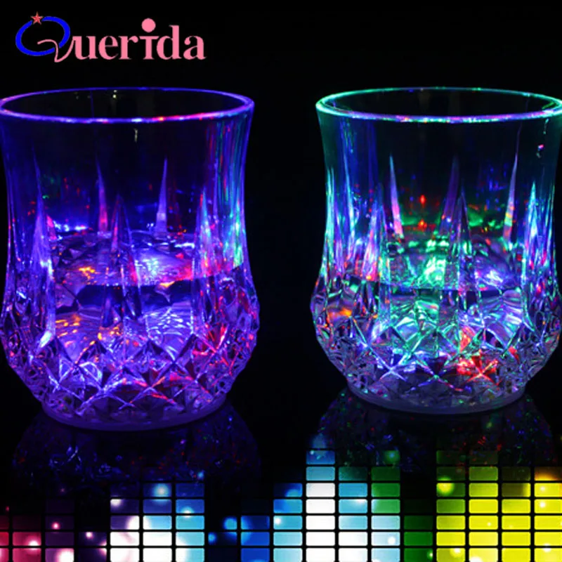

Creative Novelty LED Colorful Glowing Glass Cup Flower Tea Glass Cups Beer Mug Pineapple Shape Perfect Gifts For Her 200ml
