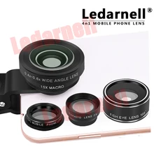 Мобильный телескоп 5в1 телефото телескоп клип 180 градусов Рыбий глаз Широкоугольный макро фото зум объектив Комплект для телефона Android телефон