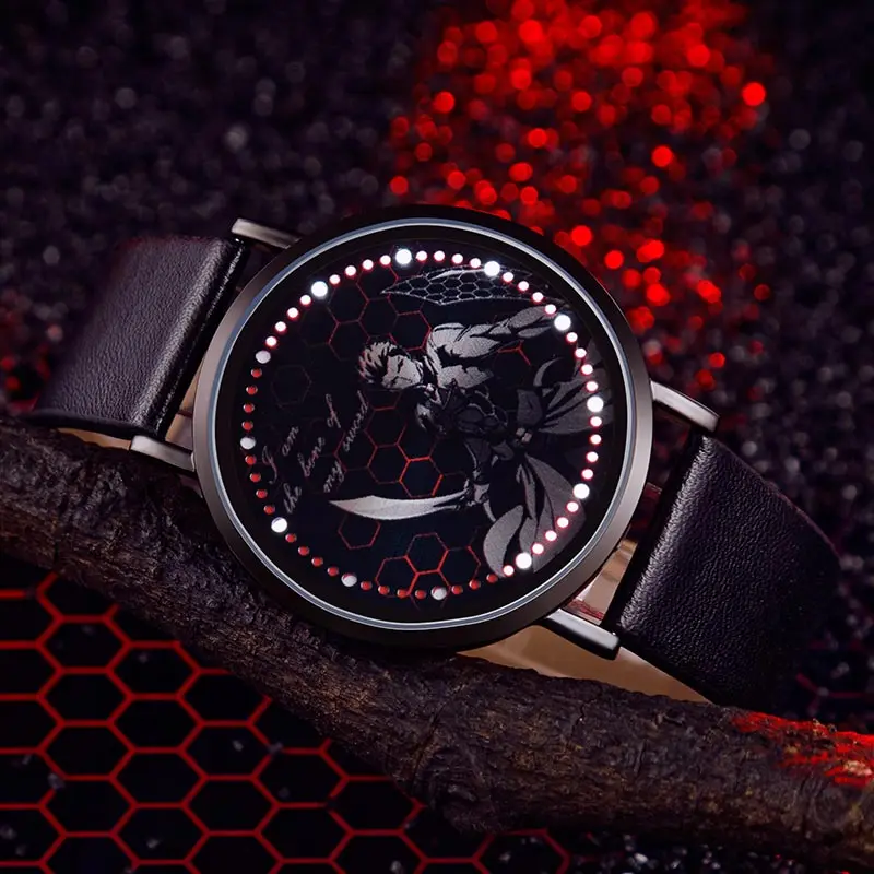Fate Stay Night LED Watch Waterproof Touch Screen Anime Role Emiya Shirou Archer Cosplay Action Model Figure NEW Arrival 2018