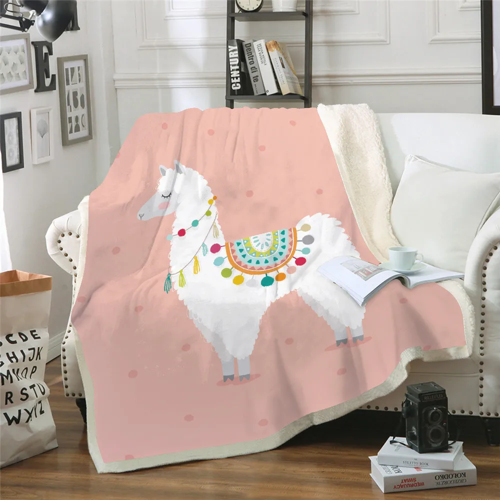 Good-Quality-Coral-Fleece-Microfiber-Fabric-Ultra-Warm-Throw-Blankets-Cartoon-Design-Cute-Sheep-Print-Sofa (2)