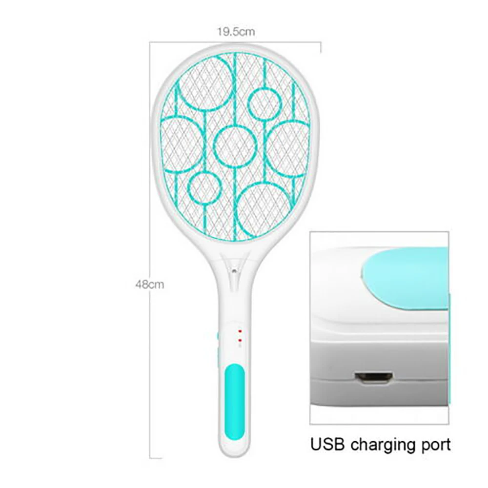 USB заряжаемая обманка для москитов Отпугиватели Электрический комаров убийца садовый вредитель ошибка летают насекомые ракетки электронная мухобойка