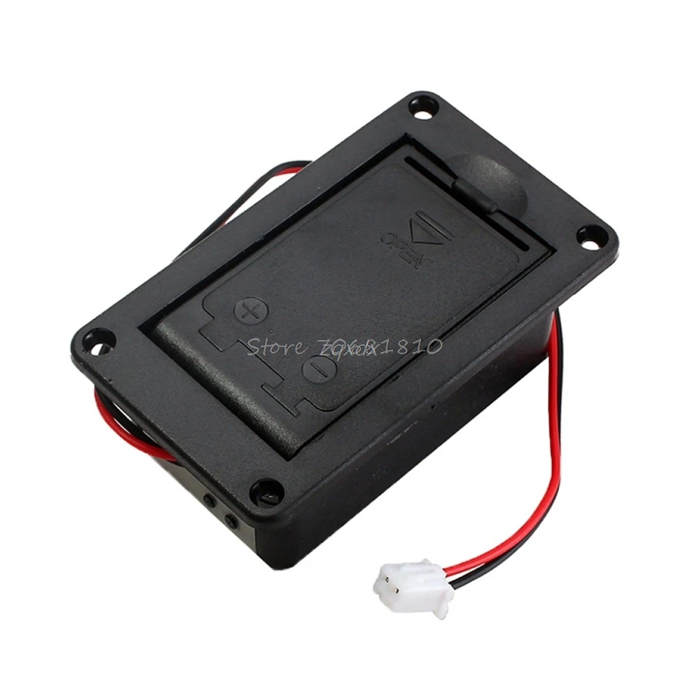

1PC 9V Battery Holder Case Box Cover For Guitar Bass Active Pickup Connector Z17 Drop ship