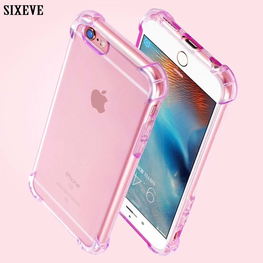 

Cell Phone Clear Case For iPhone XS Max XR X 10 8 7 6 s 6s Plus 7Plus Samsung Galaxy S8 S9 Cover Soft Silicone Shockproof Casing