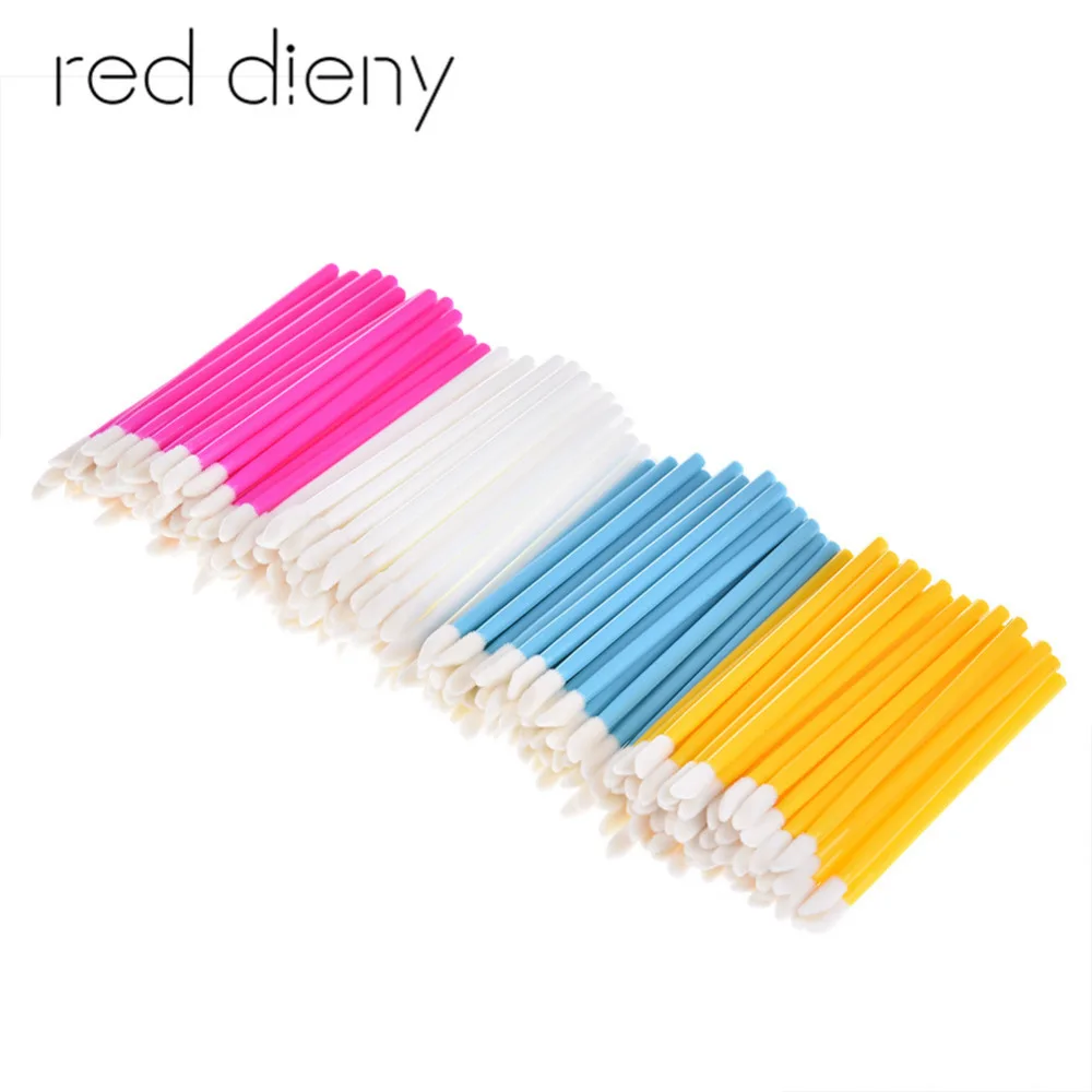 

50pcs/lot Cotton Disposable Lip Eyebrow Eyeshadow Brushes Lipgloss Lipstick Mascara Wands Applicator Beauty Makeup Cosmetic Tool