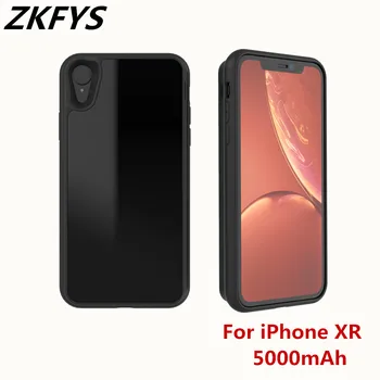 

For iphone XR Battery Case 5000mAh Large Capacity High Quality Wireless Charger Cover Power Bank For iphone XR Battery Cover
