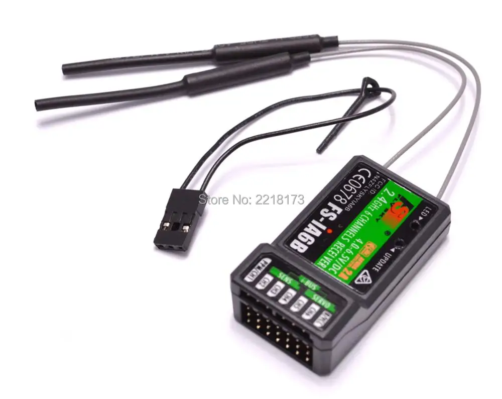 

2.4G Flysky FS-iA6B 6 CH RC Receiver PPM Output with iBus Port For Flysky i4 i6 i10 RC Transmitter